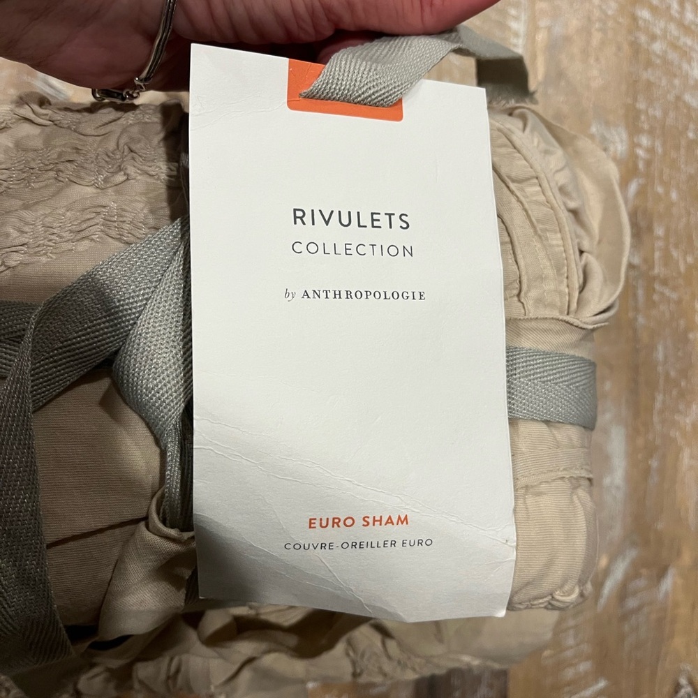 Rivulets by Anthropologie Euro pillow shams - Picture 3 of 4